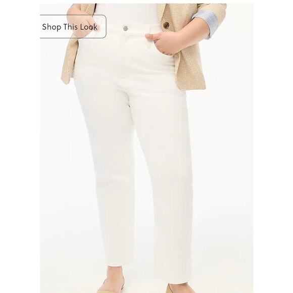 NWT J. Crew Essential Straight White Jean In All-day Stretch 28 - Picture 3 of 9